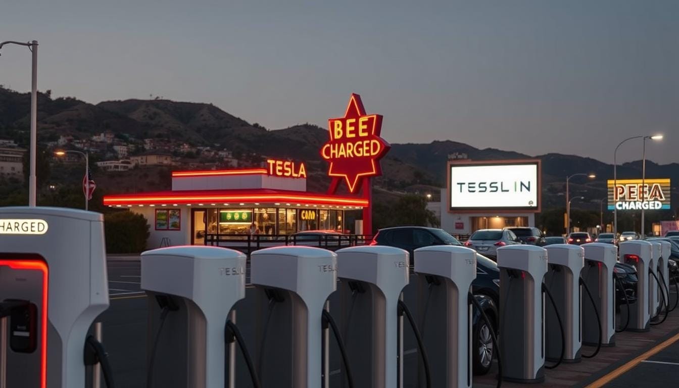 Tesla charging stations in Los Angeles