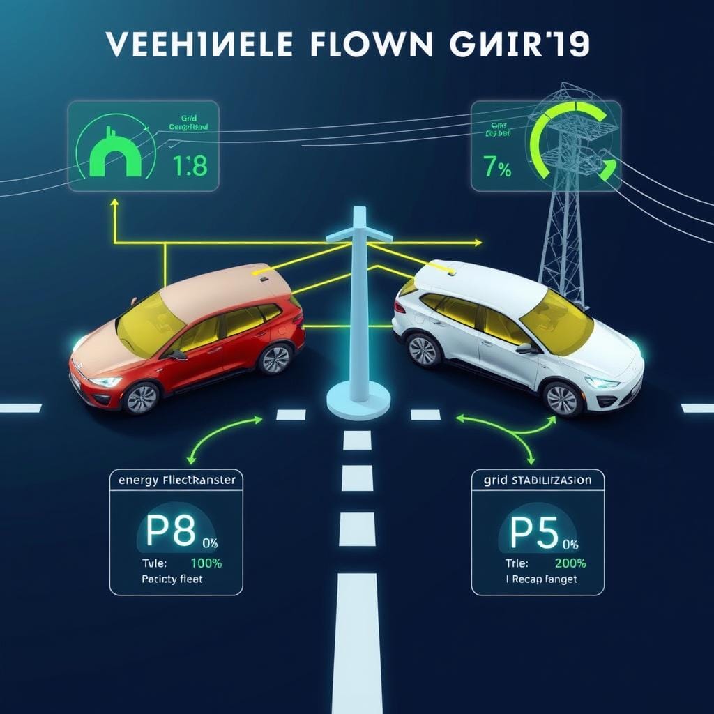 Vehicle-to-grid technology enabling bidirectional power flow